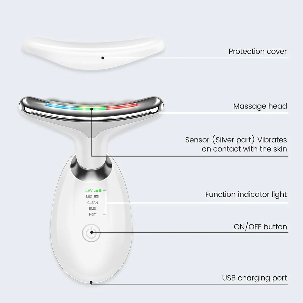 AuraGlow 3 Colour Face massager