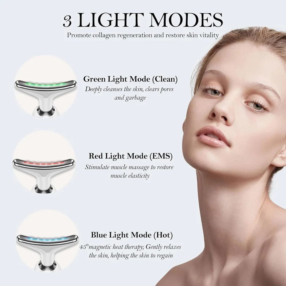 AuraGlow 3 Colour Face massager